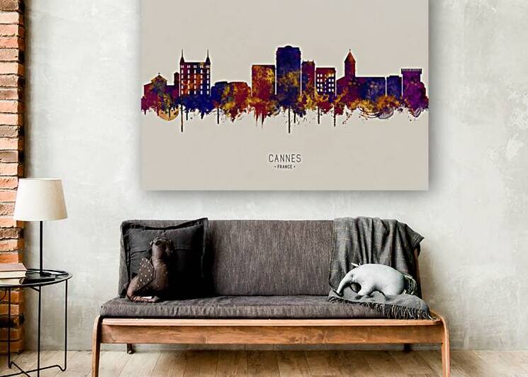 Cannes France Skyline by Towseef Dar