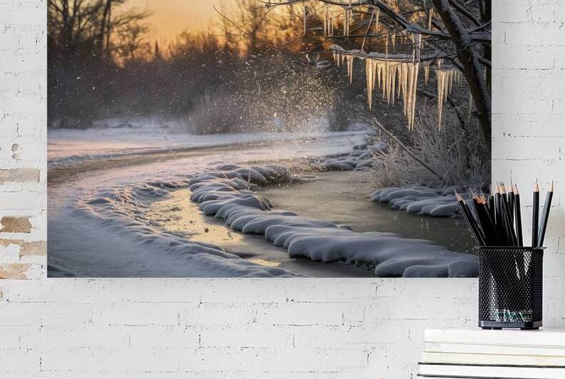 winter landscape abstract background 2 by Stoica Lilian