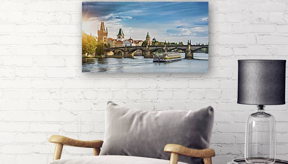 Touristic boat near the Charles bridge in Prague  1722607528.7472 by Lucian Dragan