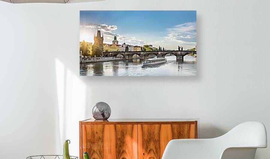 Touristic boat near the Charles bridge in Prague  1722607536.8074 by Lucian Dragan