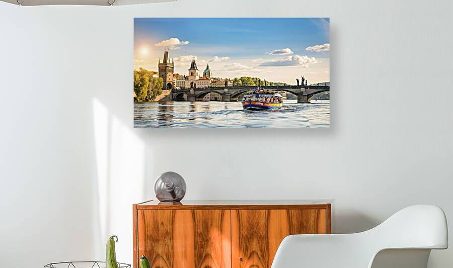 Touristic boat near the Charles bridge in Prague  1722607534.4354 by Lucian Dragan