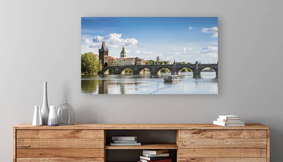Touristic boat near the Charles bridge in Prague  1722607534.9452 by Lucian Dragan
