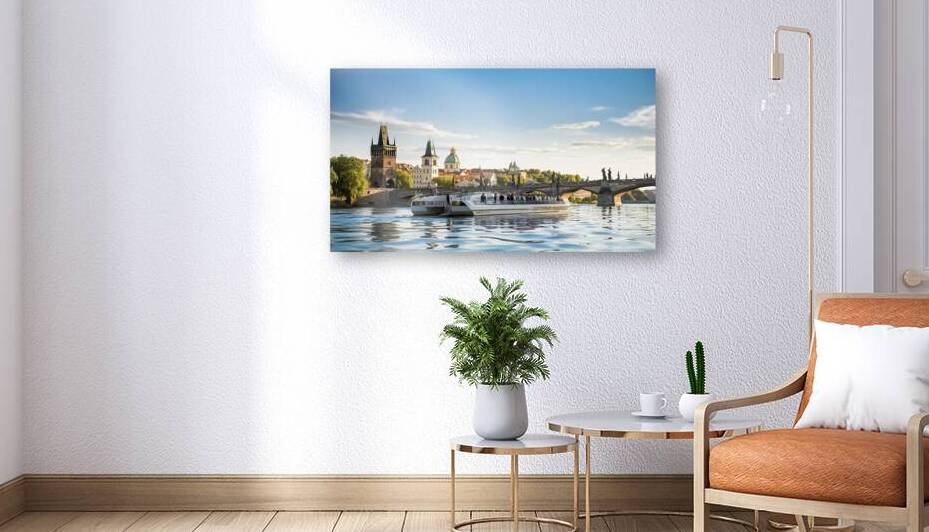 Touristic boat near the Charles bridge in Prague  1722607523.9846 by Lucian Dragan