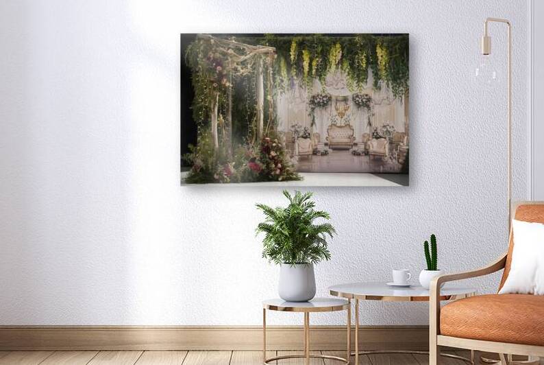 Wedding backdrop aesthetic flower decoration indo by Ionela Mocanu