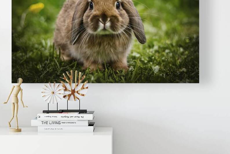 Brown baby rabbit portrait on white background 2. by Dumitru Vaetus