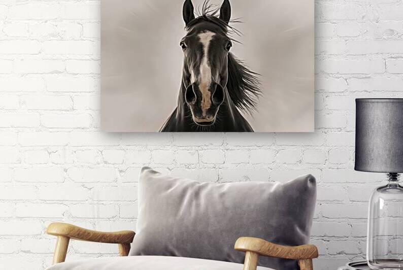 horse head and eyes close up 3 by Petre Popescu