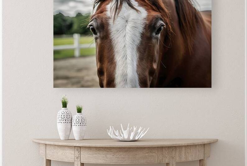 horse head and eyes close up 2 by Petre Popescu