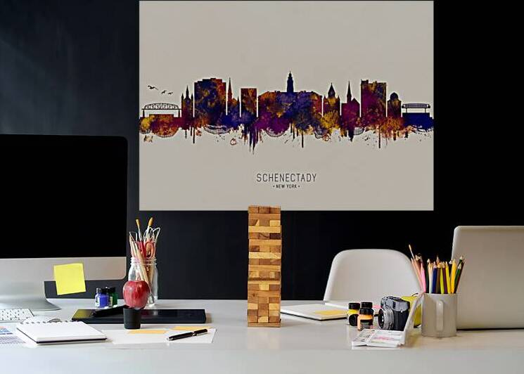 Schenectady New York Skyline by Towseef Dar