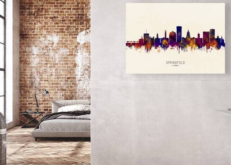 Springfield Illinois Skyline by Towseef Dar