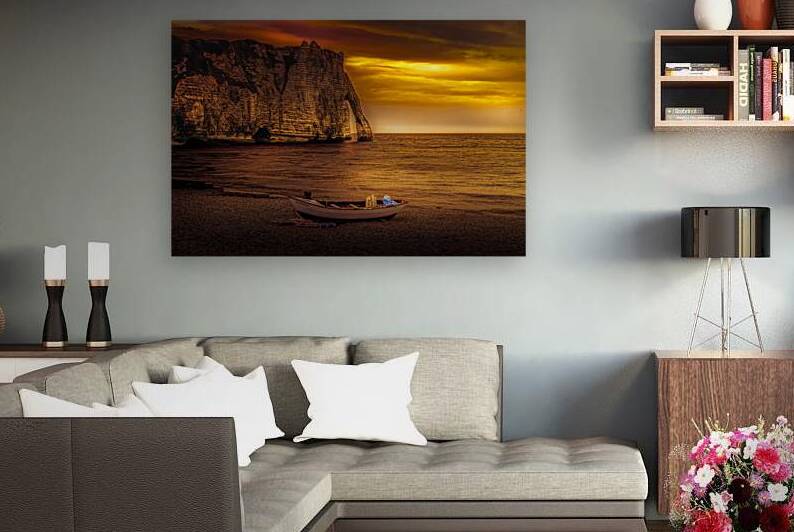 Normandy Etretat Cliffs at Sunset by Norma Brandsberg Photography