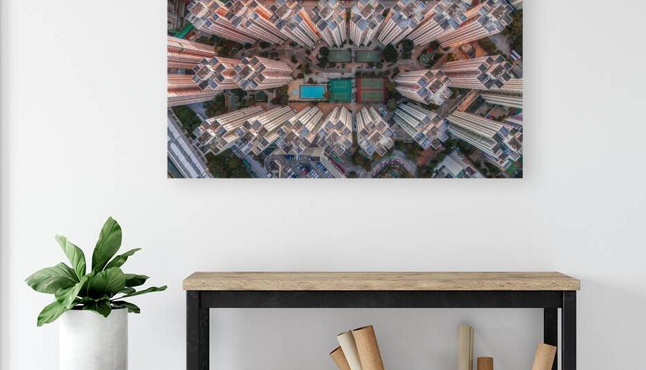 Urban Geometry | Hong Kong Towers and Central Playground by Dutch Photographer