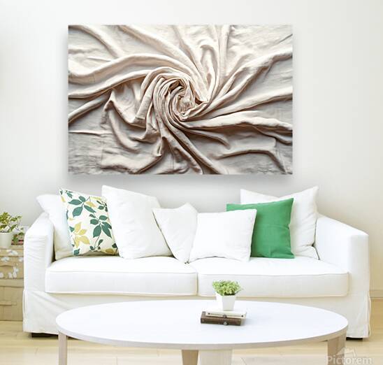 Abstract white elegant aesthetic linen cotton tex by Mirela Poiana