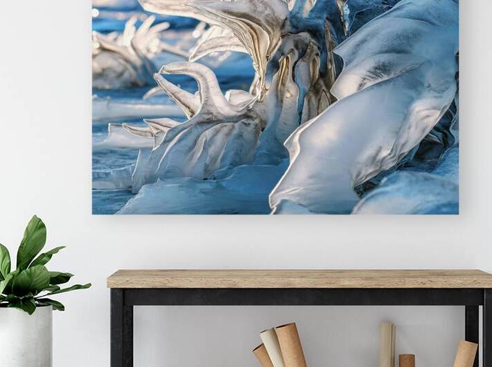 A mesmerizing close up of ice formations 2 by Veres Ioana