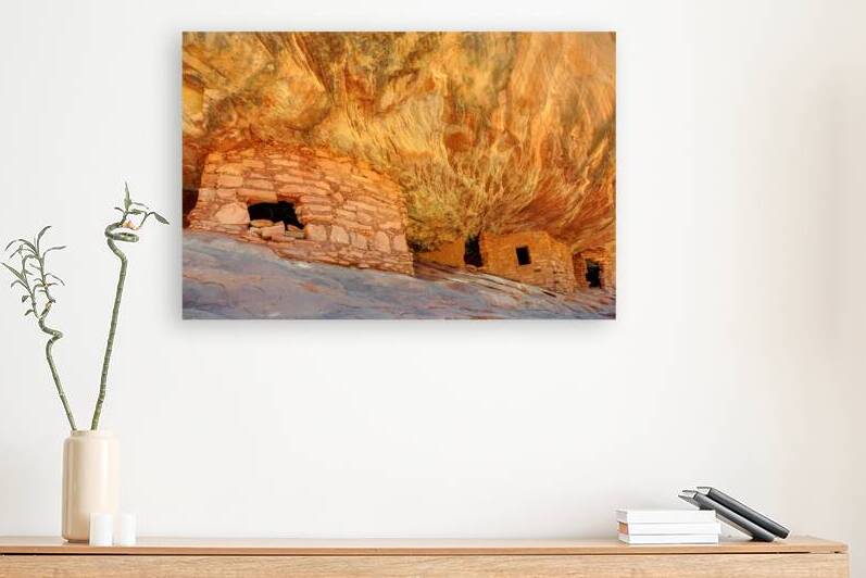 House on Fire Anasazi Indian Ruins - Utah by Gary Whitton