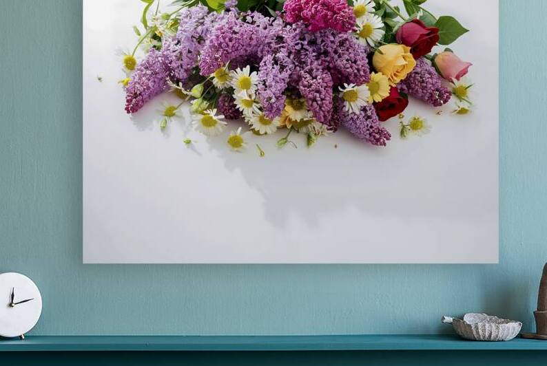 A stunning and delicate bouquet of lilac flowers by Mariana Tirca