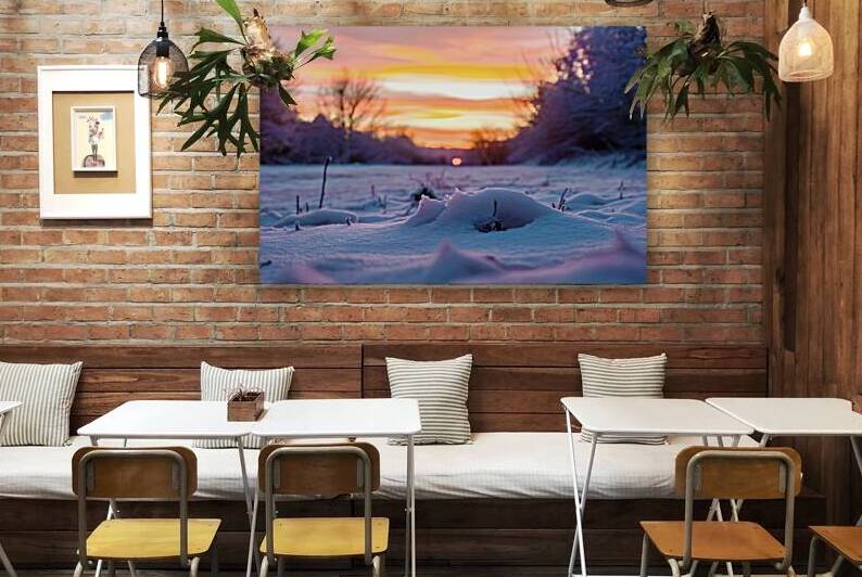 A stunning view of a picturesque winter landscape by Mariana Tirca