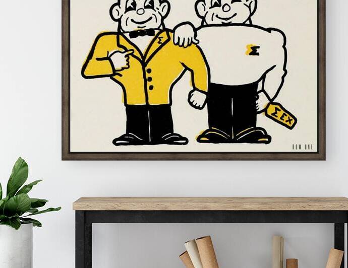 Vintage Sigma Purdue Pete Art by Row One Brand