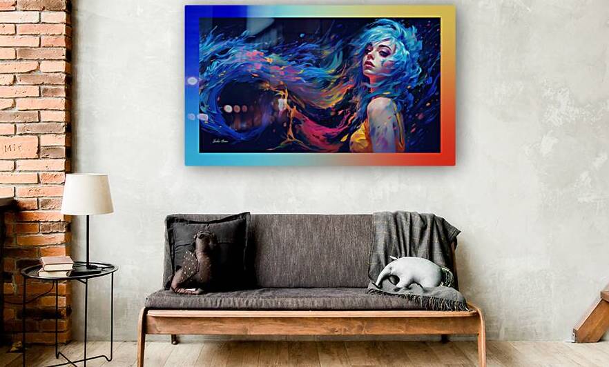 Young Lady Blue 1 by Jackie Grace