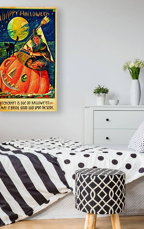 Halloween Witch Postcard by Steve Painter
