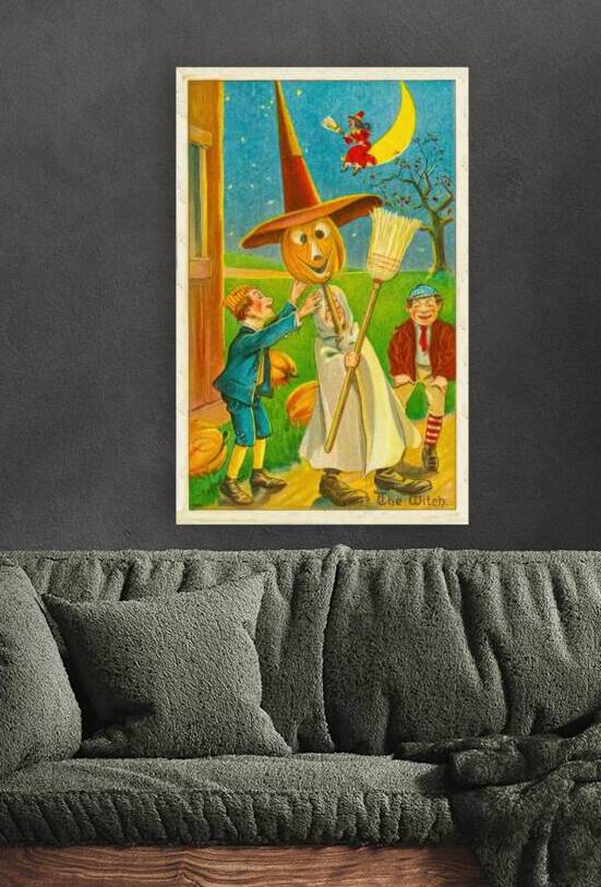 A vintage halloween greetings card by Steve Painter