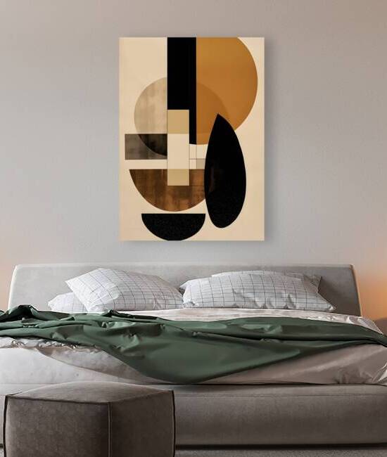 ABSTRACT FACE ART  61 by Online Arts