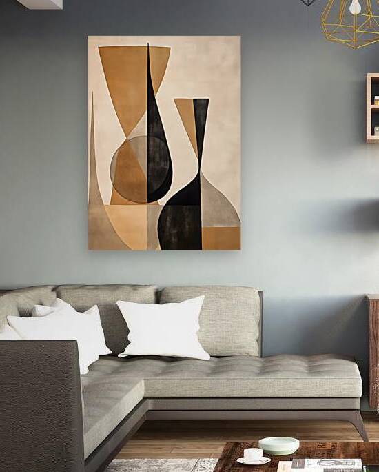 ABSTRACT FACE ART  68 by Online Arts