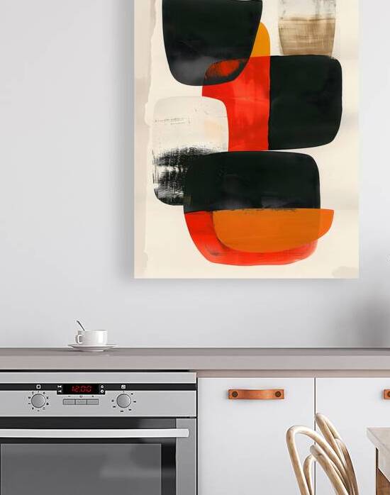 ABSTRACT FACE ART  69 by Online Arts