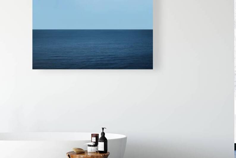 a plain blue background  3 by Mitica Mihaila