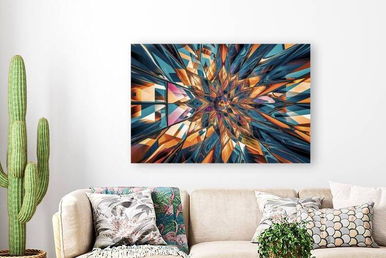 A captivating abstract artwork featuring a patter by Mitica Mihaila