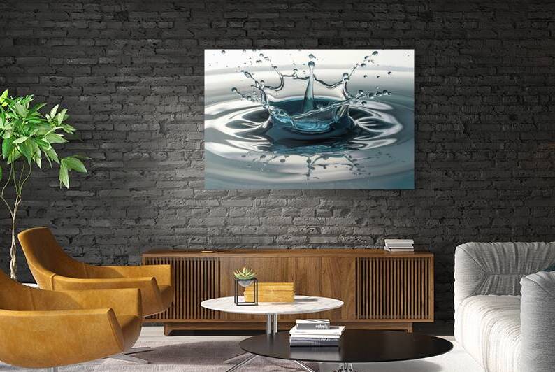 A stunning high angle shot of liquid drops splash by Mitica Mihaila