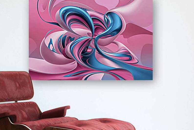 A captivating abstract artwork where fluid like s by Mitica Mihaila