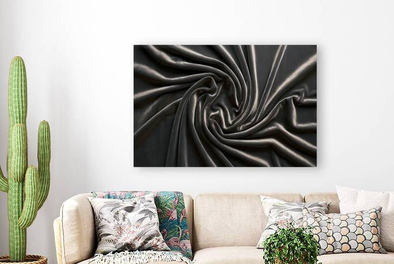 A striking close up of a dark luxurious fabric 1. by Mitica Mihaila