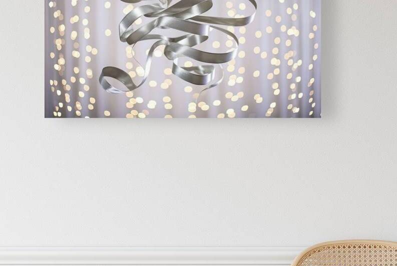 a delicate silver ribbon or streamer elegantly sw by Mitica Mihaila