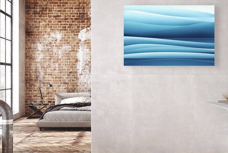 A serene abstract art piece featuring a seamless by Mitica Mihaila