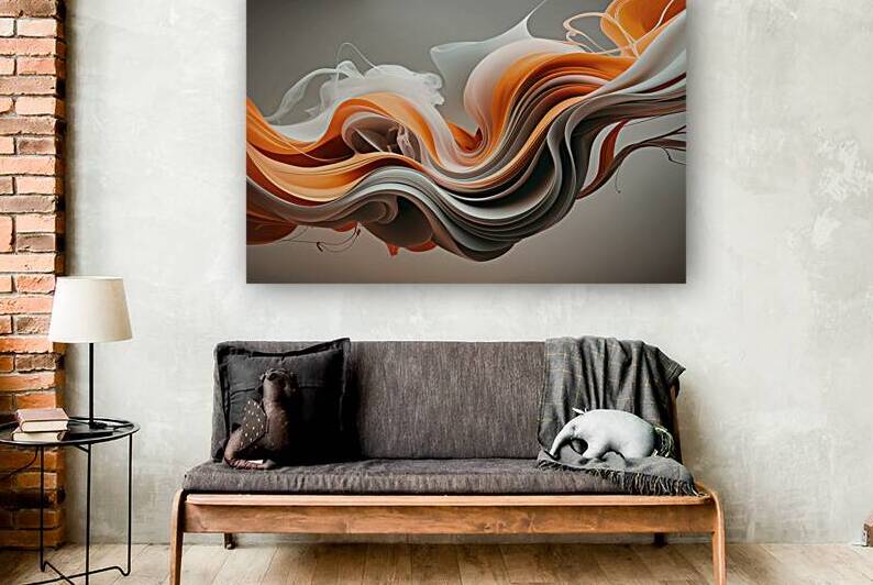 swirling fluid like structures in vibrant hues of by Mitica Mihaila