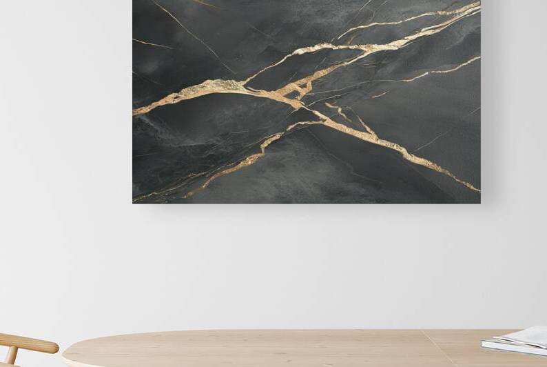 A stunning photograph of a dark gray marble surfa by Mitica Mihaila