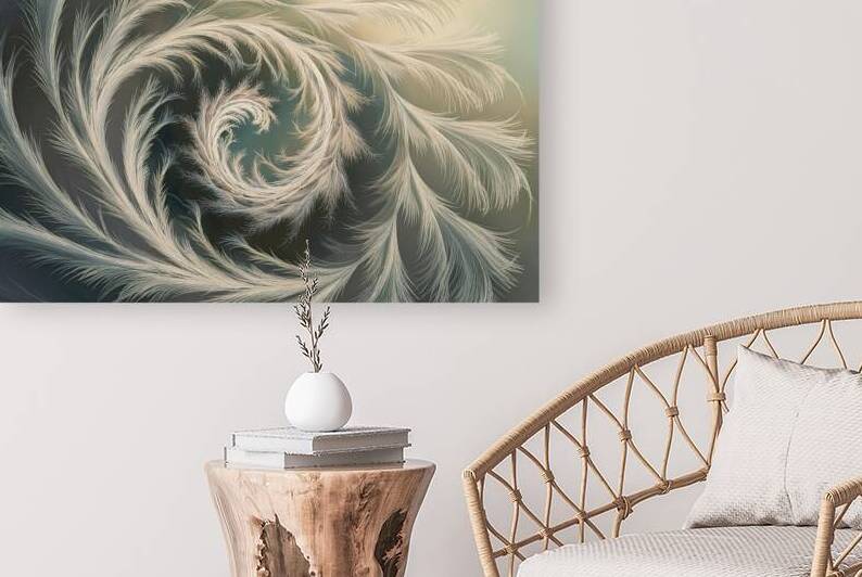 an enchanting swirl of delicate feather like stru by Mitica Mihaila