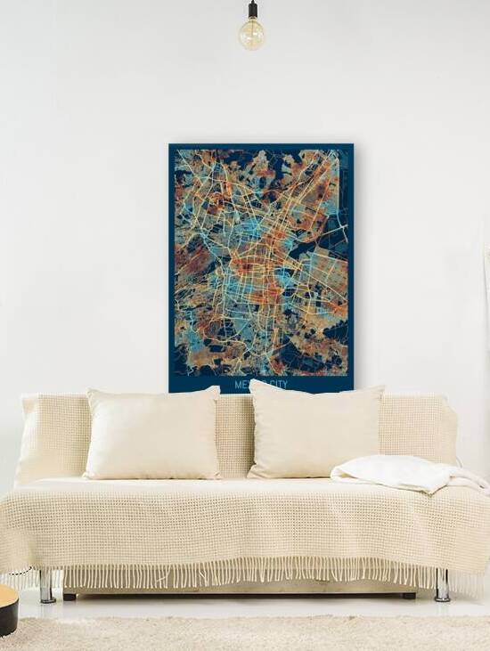 Mexico City Mexico Map by Towseef Dar