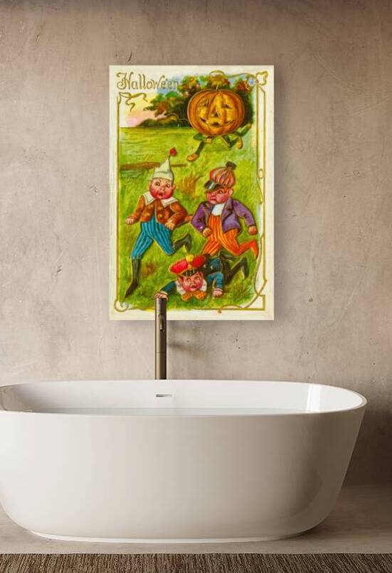 A vintage halloween greetings card by Steve Painter