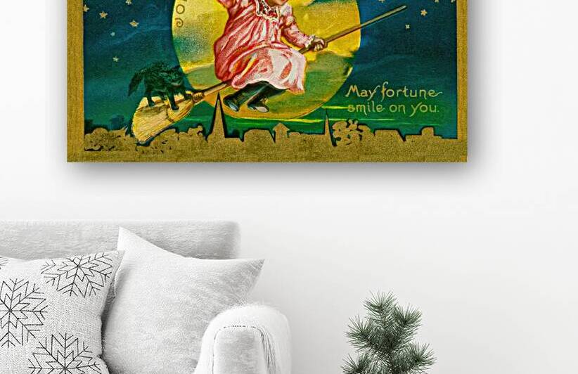 A vintage halloween greetings card by Steve Painter