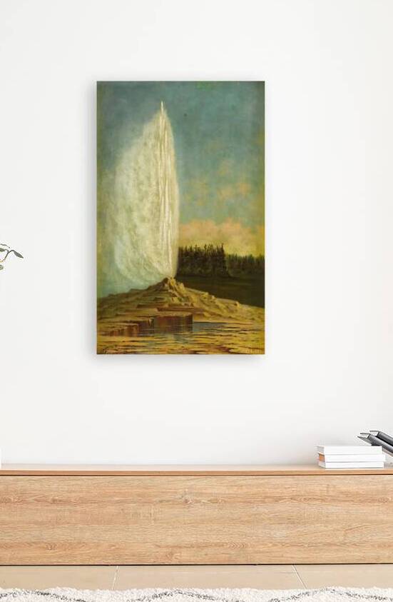 1890 Yellowstone Geyser by Grafton Tyler Brown  by Row One Brand