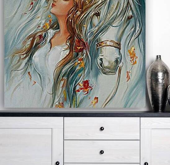 Anita et son cheval  by kholio med