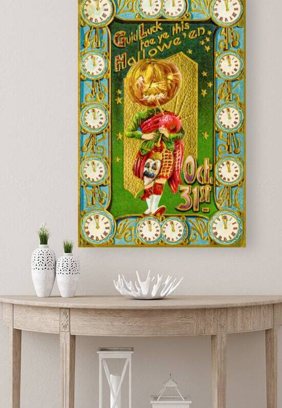 vintage halloween greetings card  by Steve Painter