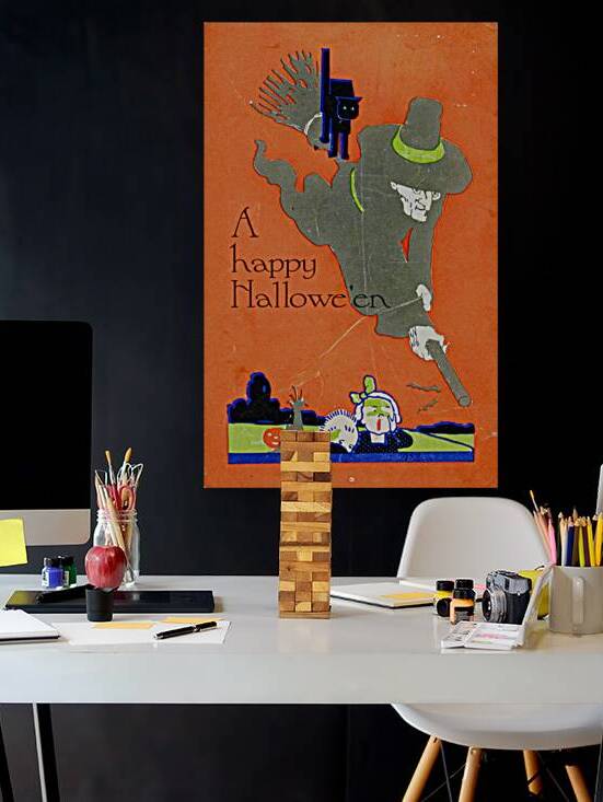 art deco  halloween greetings card by Steve Painter