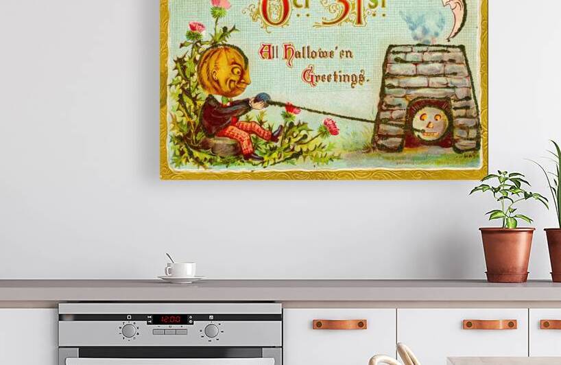 vintage halloween greetings card by Steve Painter