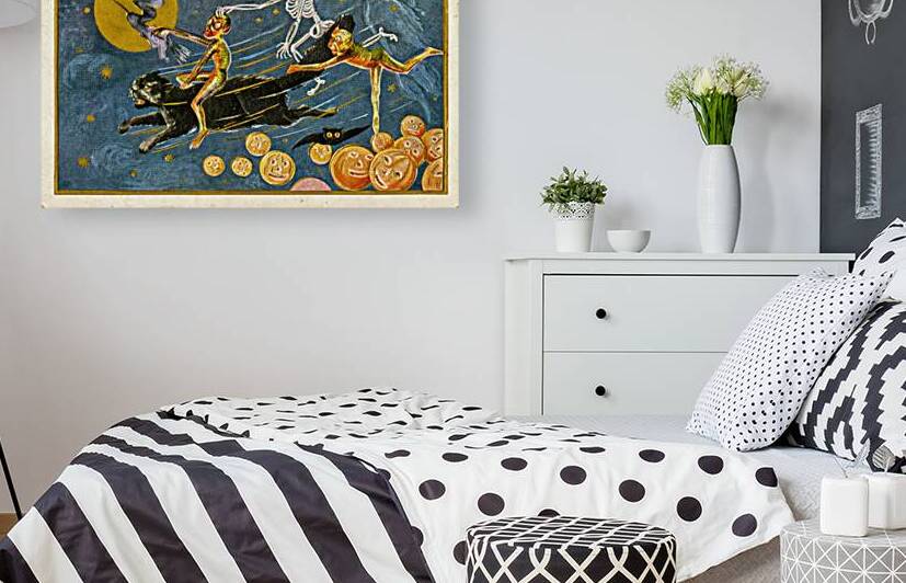 vintage halloween greetings card by Steve Painter