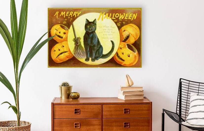  vintage halloween greetings card by Steve Painter