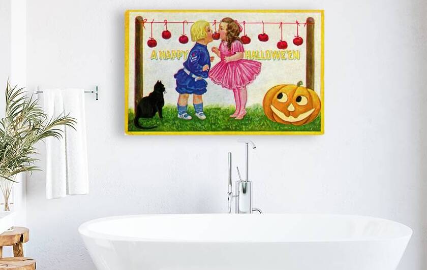 vintage halloween greetings card by Steve Painter