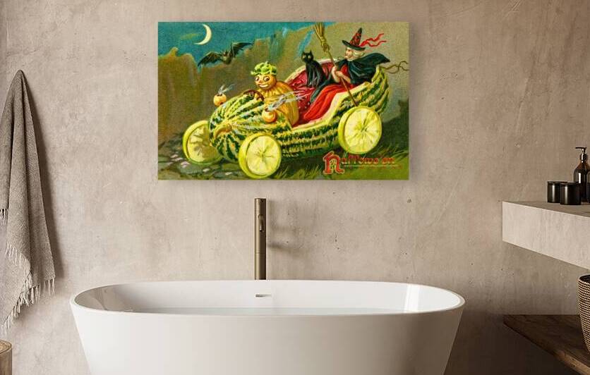  vintage halloween greetings card by Steve Painter