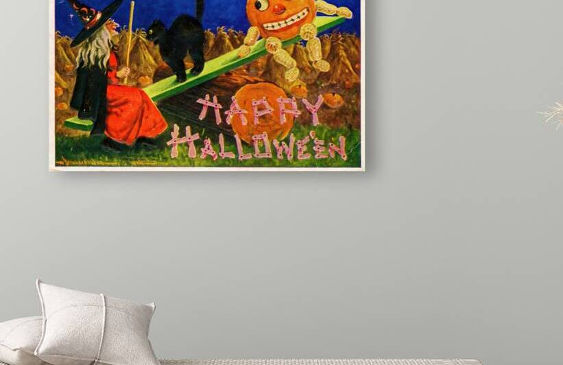 vintage halloween greetings card  by Steve Painter